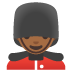 💂🏾‍♂️ man guard: medium-dark skin tone display on Google